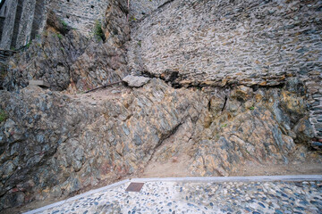 A beautifully textured rock surface set in a stunning natural environment or setting