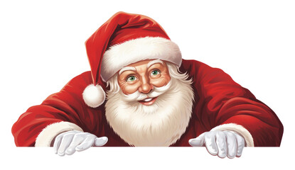 Naklejka premium PNG Thumbs up Santa Claus illustration.