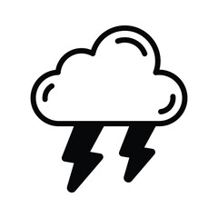 Feel the power of nature with our Thundering Vector Icon