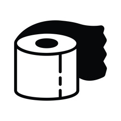 Keep it handy with our Tissue Roll Vector Icon! Perfect for everyday essentials and hygiene designs