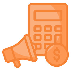 Marketing Budget Icon Element For Design