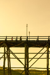 view of Mon Bridge at Sangkhlaburi