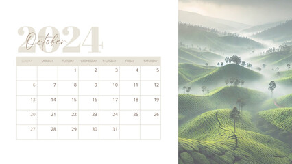 October 2024. Resolution, strategy, solution, goal, business and holidays. Date - month October...