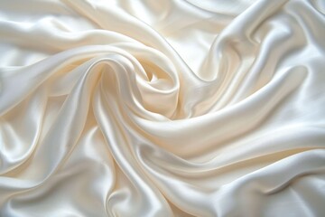 Soft Fabric. Luxury Silk Background with Elegant Draped Satin Waves