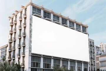 Obraz premium Building Billboard Mockup for showcasing your design to clients