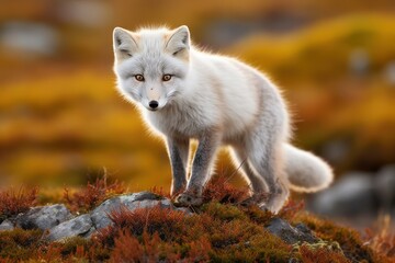 Arctic Fox in Golden Light