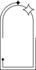 Minimalist Monoline Shape