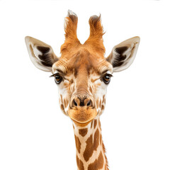 Obraz premium [Transparent Background PNG]Close Up of a Giraffe Head