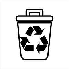 Recycling Code, Recycling Icon, Eco Friendly Icon, Recycling Vector, Recycling Logo, Vector Illustration Background