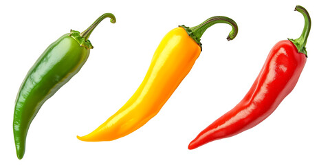 Colorful Chili Pepper Quartet