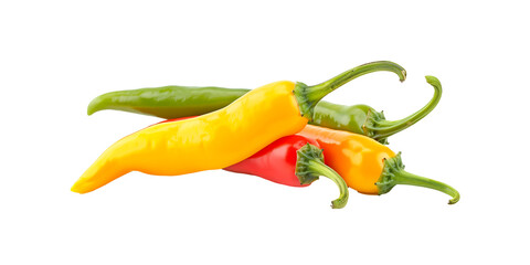 Colorful Chili Pepper Quartet