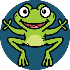 frog cute illustration