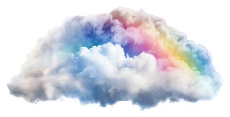 Fototapeta premium Colorful dreamy fluffy cloud