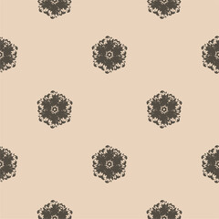 Seamless decorative pattern with flowers wallpaper festive birthday background art decor design for textile, paper	
