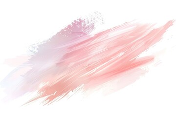 A watercolor paint brush stroke in light pink and brown colors, isolated on a white background