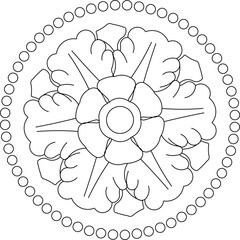 Sketch illustration silhouette vector design image ornament floral icon logo symbol classic vintage ethnic traditional 