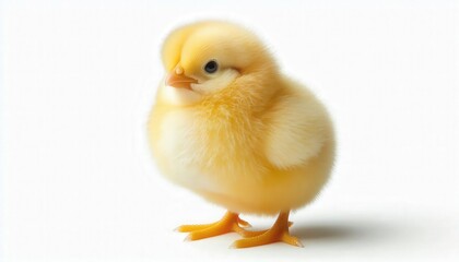 Obraz premium chick on a white background