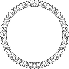 Sketch illustration silhouette vector image detail design ornament decoration icon logo symbol rosette classic vintage ethnic traditional european model