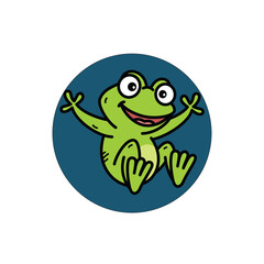 frog cute illustration