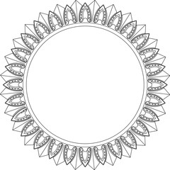 Sketch illustration silhouette vector image detail design ornament rosette carving classic vintage ethnic traditional european model