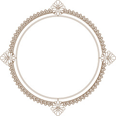 Sketch illustration silhouette vector image detail design ornament rosette classic vintage ethnic traditional european model 