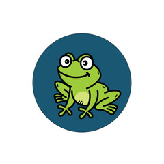 frog cute illustration