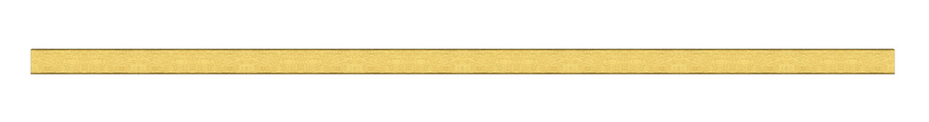 Gold metal mounting tape - on isolated transparent background.