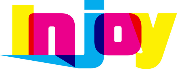 Injoy text, Injoy,  injoy our life,text injoy our life quality full t shirt design.