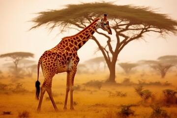 Obraz premium Giraffe in the African Savanna