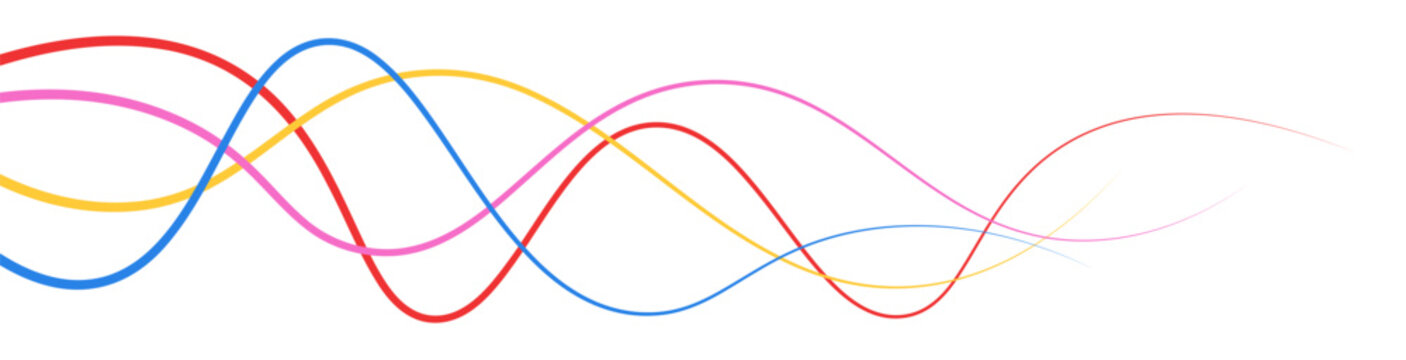 Layout card border wavy colorful line design vector