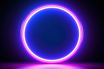 Obraz premium Abstract Neon Circle