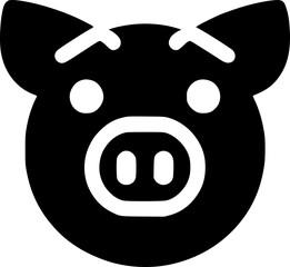 Charming Pig Doll Head Design