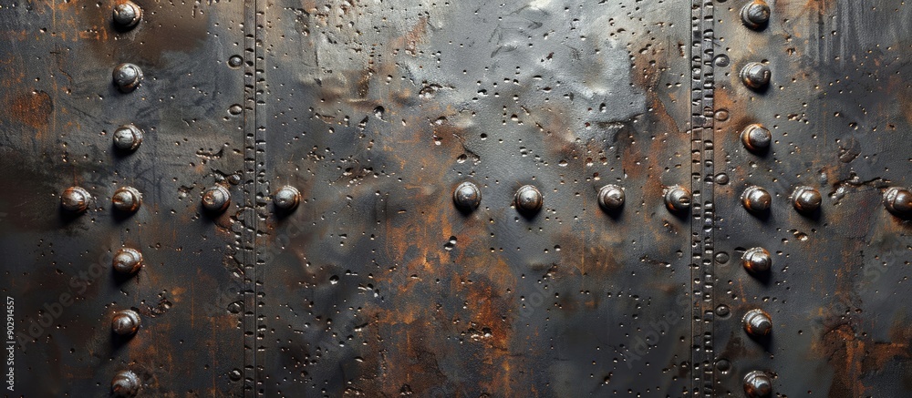 Aufkleber Background with a textured metal surface perfect for showcasing a copy space image