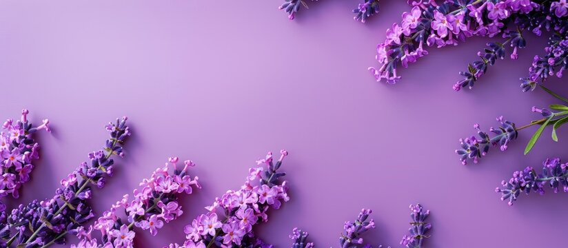 Purple template for text or images ideal for collages with empty copy space image