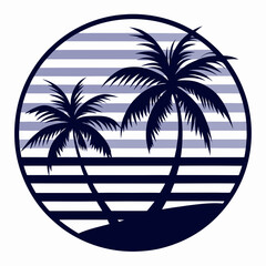 silhouette of a person on a beach,beach, palm, summer,