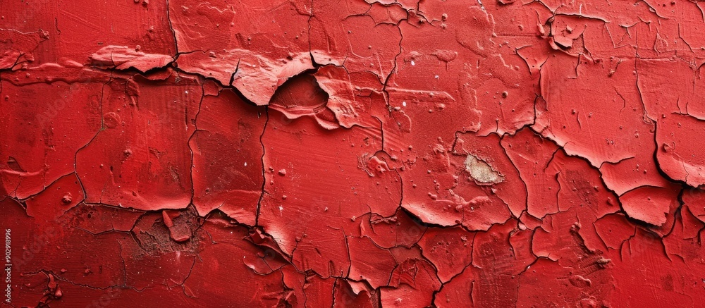 Poster a red painted concrete wall with a detailed uneven texture suitable for both interior and exterior u