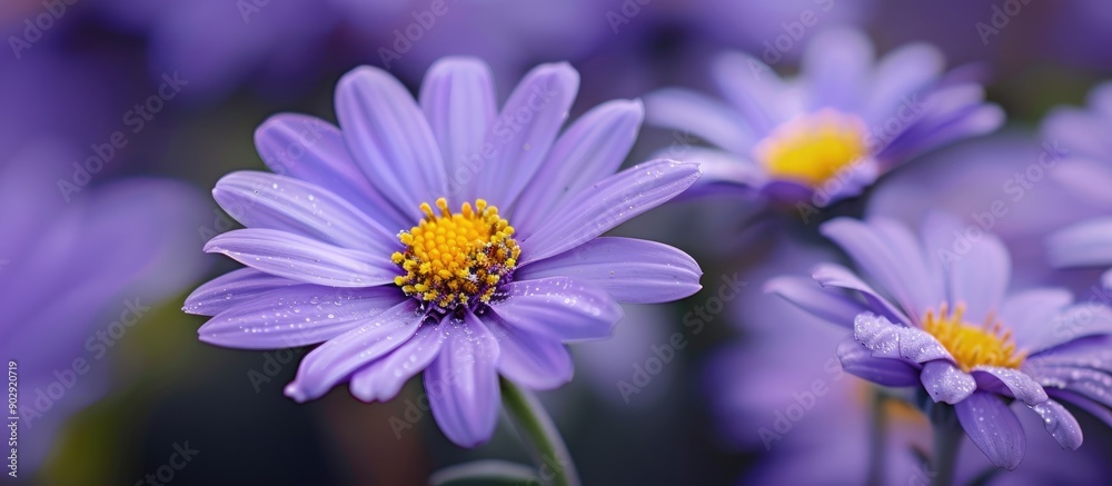 Aufkleber nature flower close up with a background for copy space image purposes
