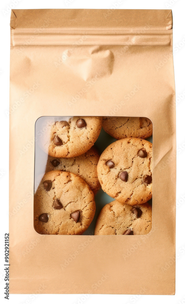 Canvas Prints png paper bag packaging cookie plastic paper.