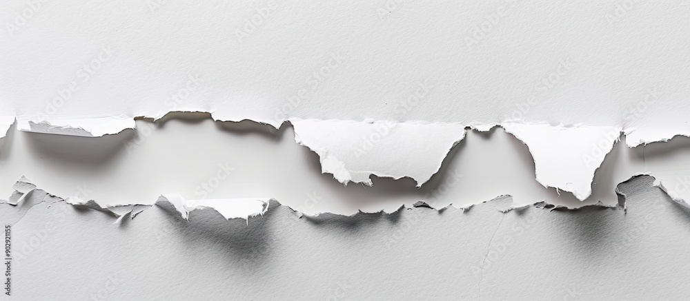 Fototapete paper torn to show a place where you can add your message in a picture. creative banner. copyspace i