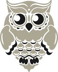 Owl Detailed Vector Graphic