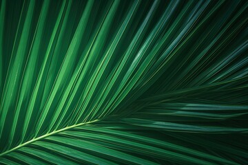 Close-up of Palm Leaf Texture