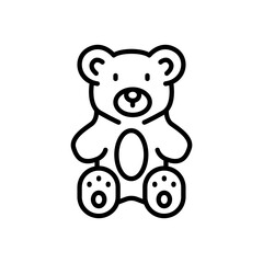 gummy bear, line style icon, isolated background