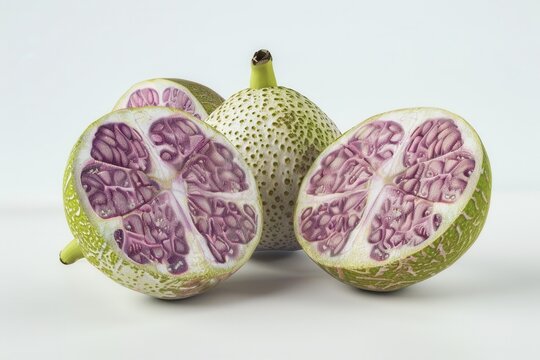 Exotic Asian Fruit. High Detailed Illustration Concept