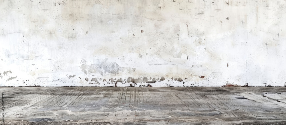 Poster A weathered white wall with an empty space for showcasing a photo or text ideal as a copy space image