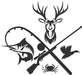 hunting logo design