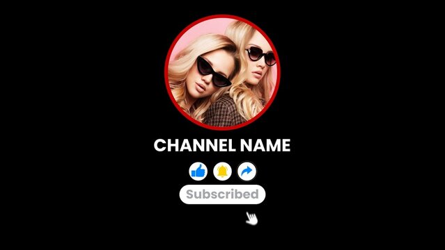 Video Channel Like & Subscribe Intro Animation