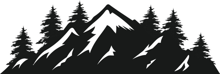 mounting  forests logo design