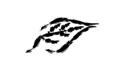 Elegant plant sketch with detailed leaves - ideal for digital designs and garden artwork