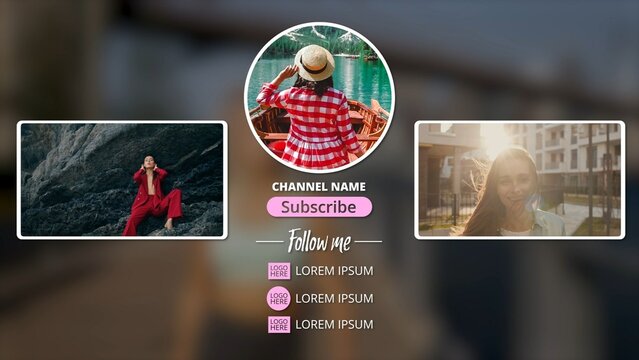 Elegant Social Media Video Endcard