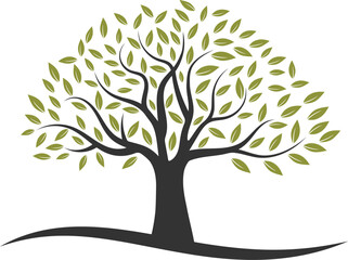 Obraz premium oak tree logo design